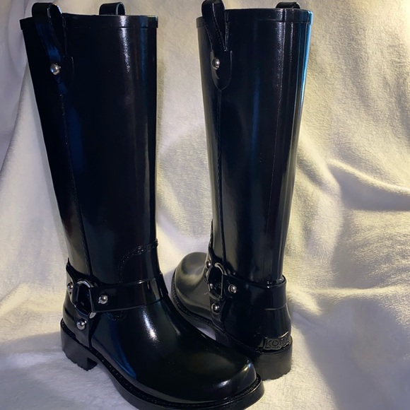 NWOT Michael Kors Stormy Rubber Knee Rain Boot size 7 - Picture 1 of 7